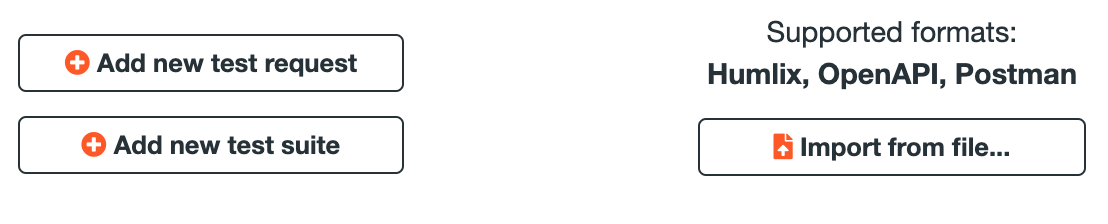 Create or import test suite